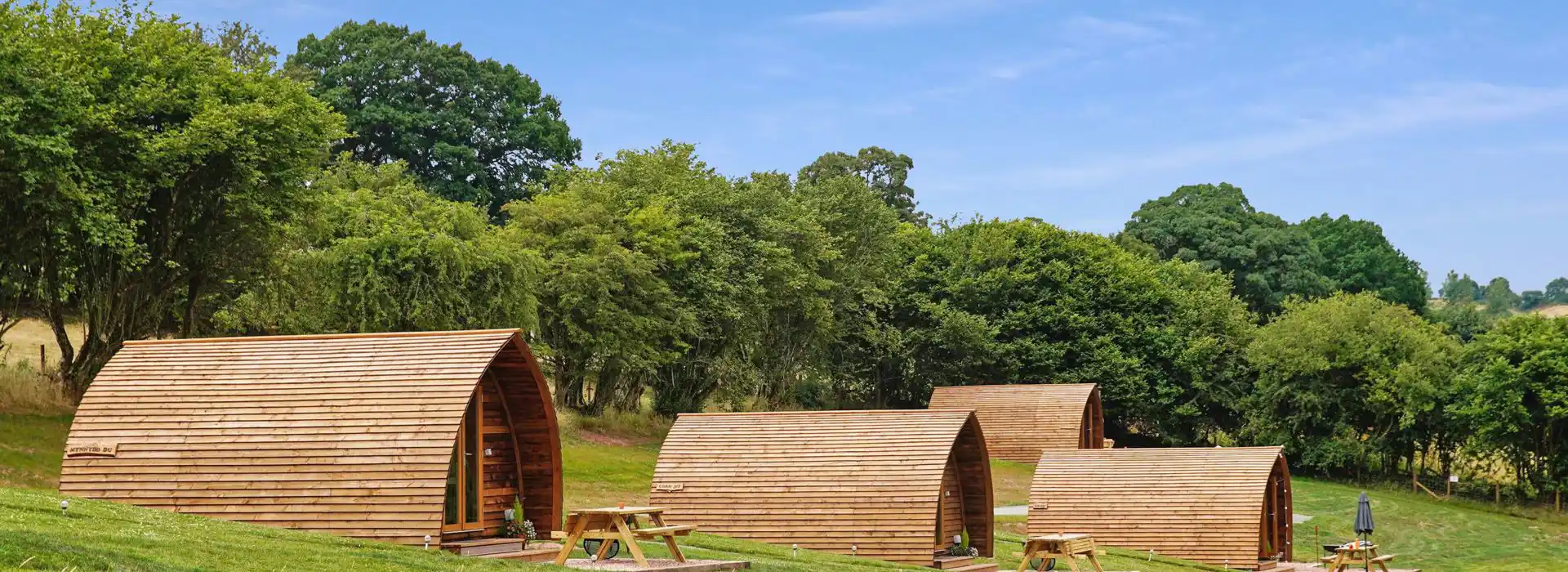 Camping and glamping pods in Brecon