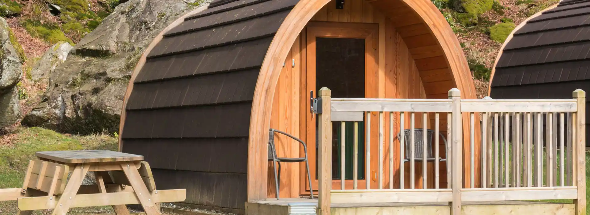 Stirling camping and glamping pods
