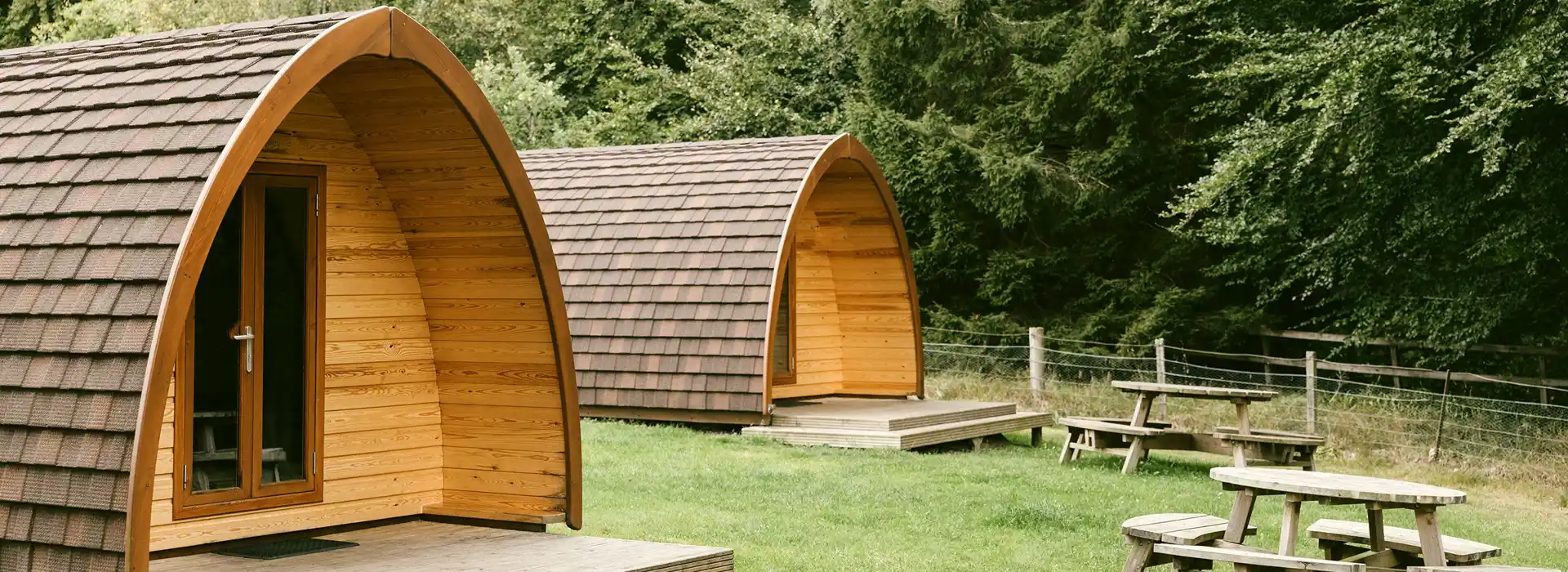 Pitlochry camping and glamping pods