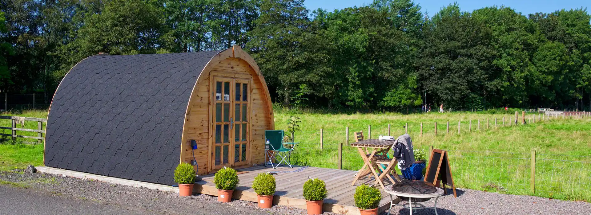 Cardiff camping and glamping pods