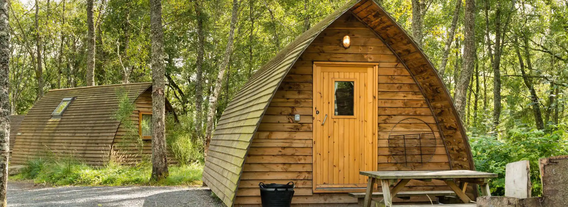 Camping and glamping pods in Leeds