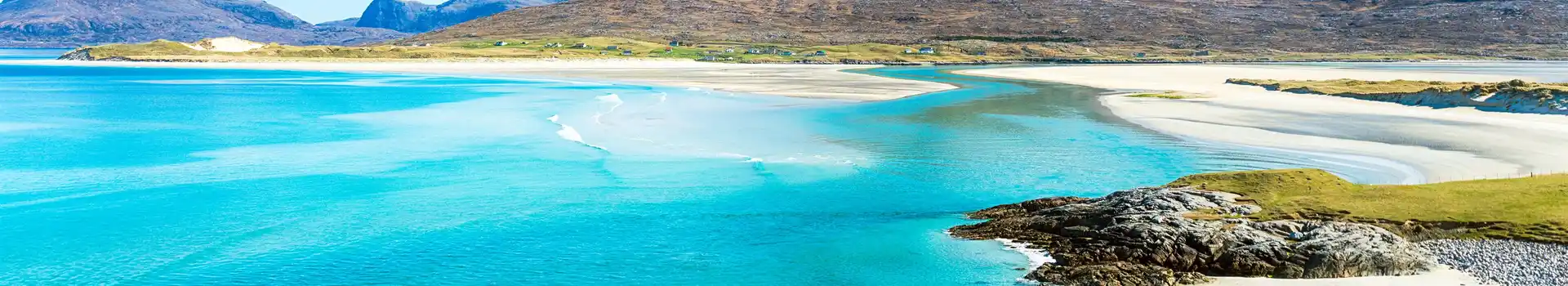 Small campsites near the beach in Scotland
