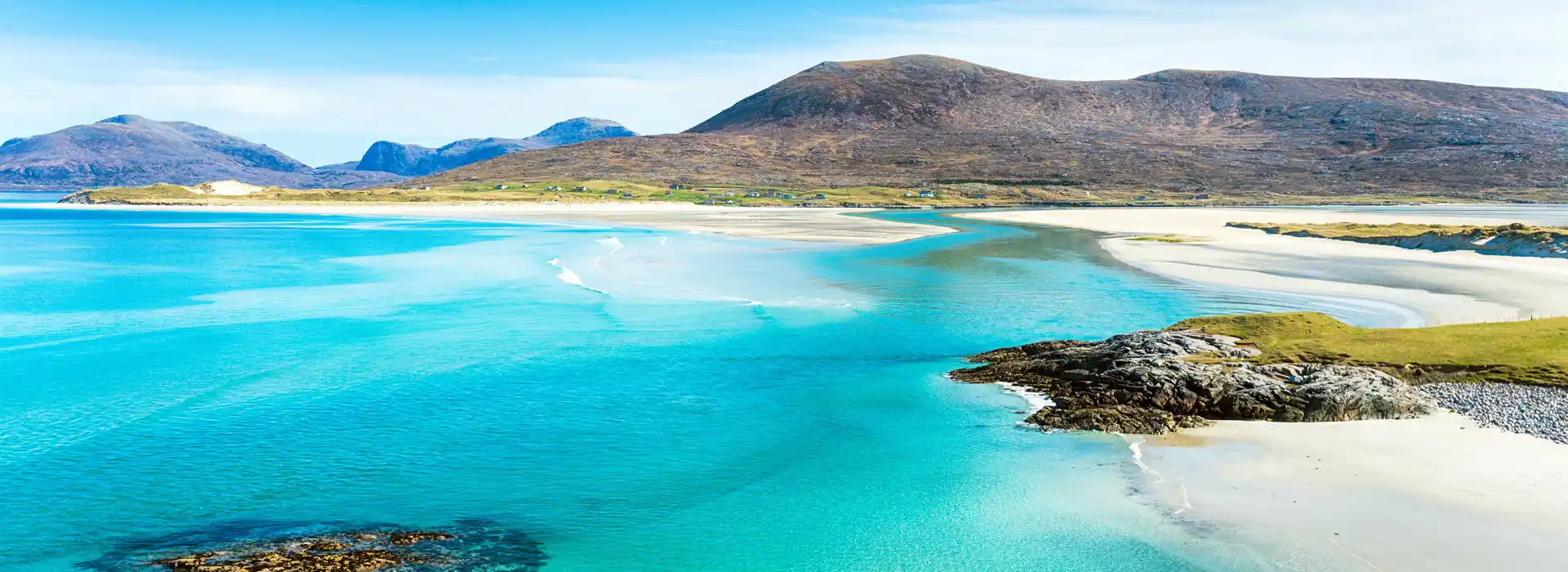 Small campsites near the beach in Scotland