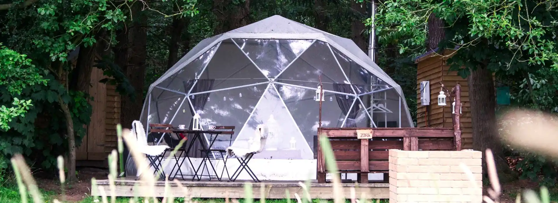 Glamping domes in Yorkshire