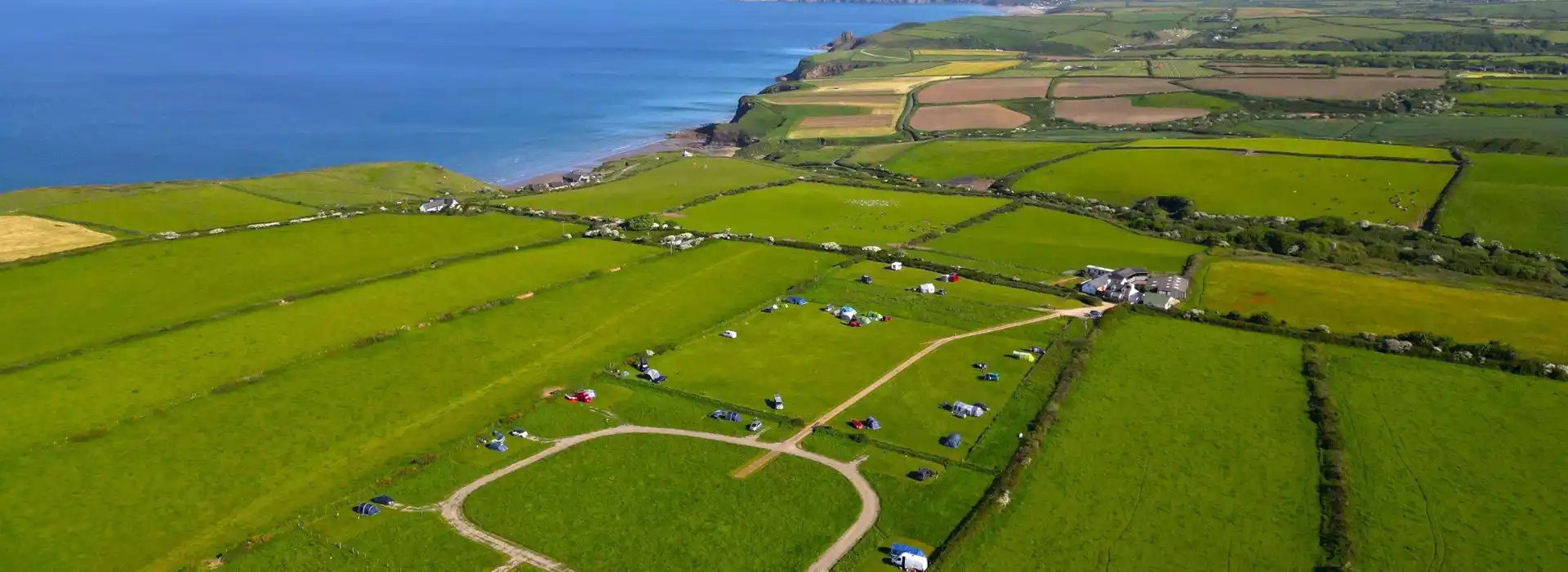 Small campsites near the beach