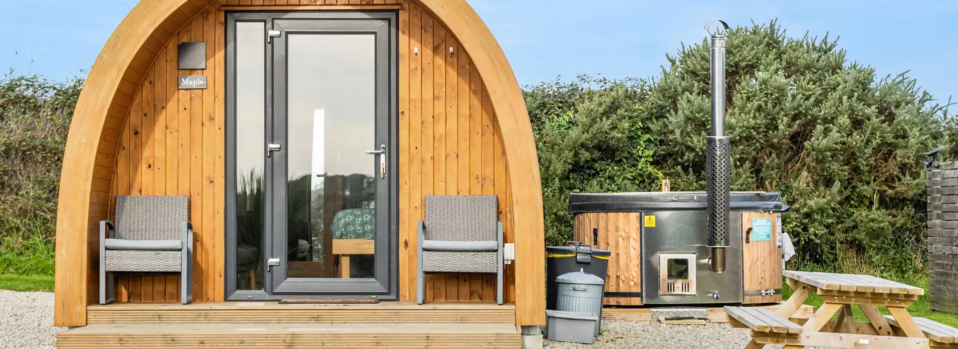 Camping and glamping pods in Cornwall