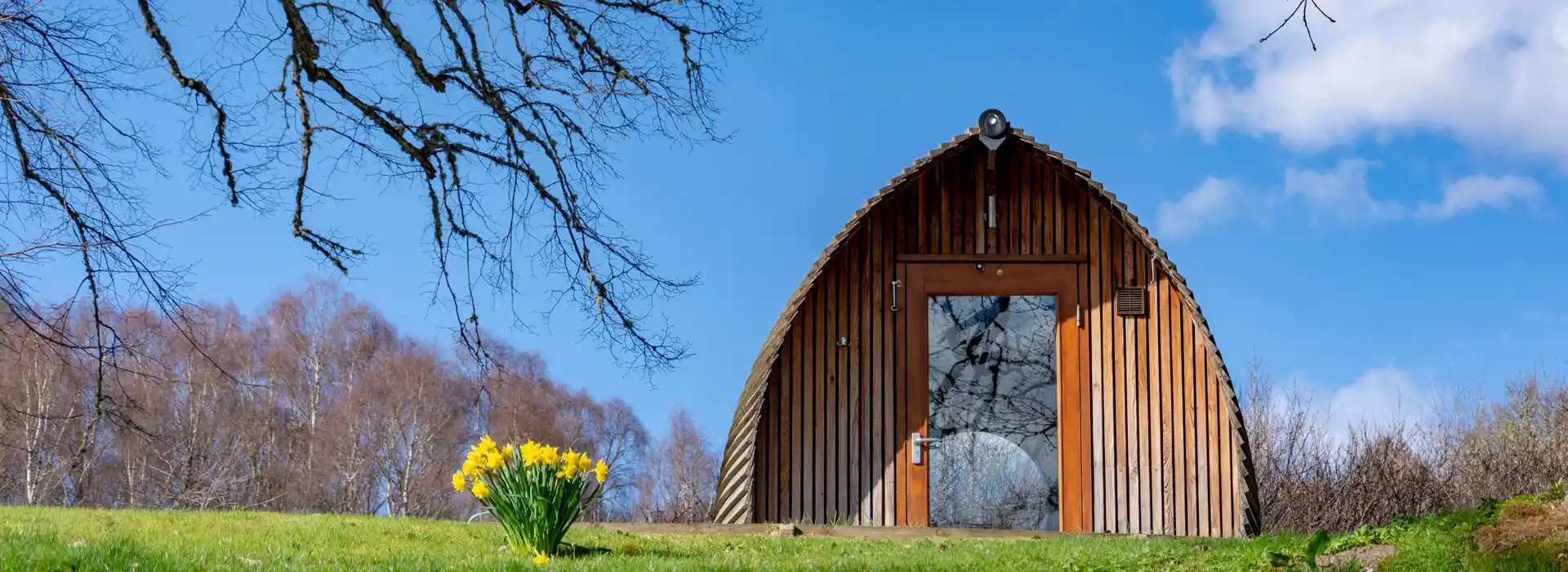 Glamping pod in Kent