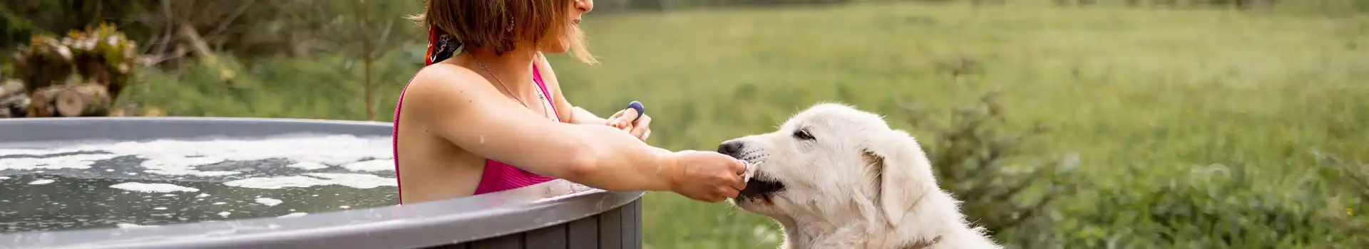 Dog friendly glamping with hot tubs