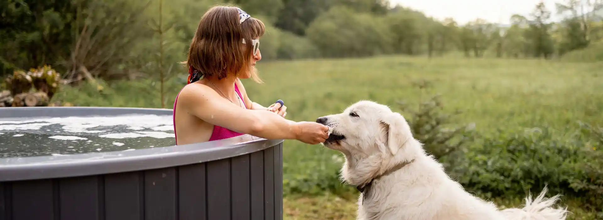 Dog friendly glamping with hot tubs