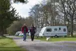 Electric Hardstanding Pitches at Tarland by Deeside Camping and Caravanning Club Site