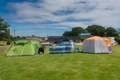 Non Electric Grass Pitches at The Dorset Hideaway