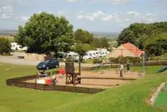 Electric Grass Pitches at Golden Square Caravan Park