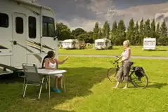 Serviced Hardstanding Touring Pitches at Sunnydale Farm Camping and Caravan Site