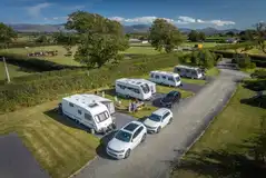 Fully serviced hardstanding pitches with electric, waste and water Fully serviced hardstanding pitches with electric, waste and water