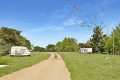 Electric Grass Pitches at Shottisham Campsite