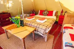 Glamping Bell Tents at West Lexham