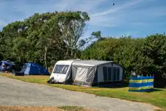 Electric Grass Pitches at Chy Carne Camping and Touring Park