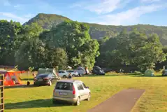 Non-Electric Grass Tent Pitches at Riverside Chalet and Caravan Park