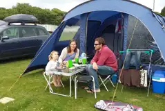 Grass Pitches at Pennymoor Caravan and Camping Park