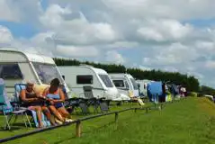 Electric Grass Pitches at Doubletrees Farm Caravan and Campsite