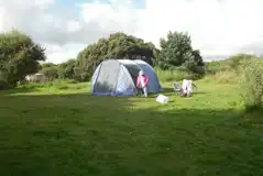 Non Electric Grass Tent Pitches  at Yet-y-Gors Campsite and Fishery