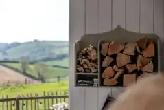 Logs at The Shepherd's Hut