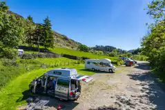 Non Electric Hardstanding Pitches at Thirlspot Farm Camping