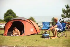Fully Serviced Camping Pitches at Ladram Bay Holiday Park