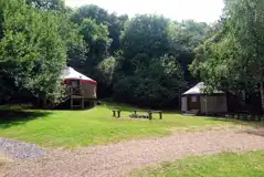Small Village Yurts (Double) at Yurtcamp Devon