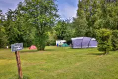 Non Electric Grass Pitches (Awnings) at Cwmdu Campsite