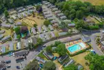 Aerial of the lodges