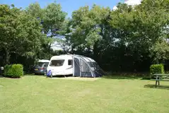 Serviced Grass Pitches at Oakdown Holiday Park