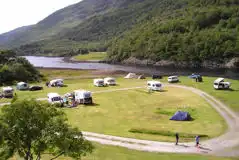 Grass Pitches at Caolasnacon Caravan and Camping Park