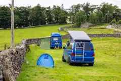 Non electric grass campervan pitches