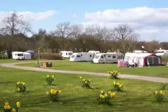 Electric Grass Pitches at York Naburn Lock Caravan Park