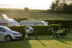 Electric Grass Pitches at Monks Cottage Caravan Site