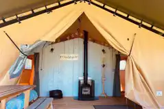 Lakeside Safari Tents - Swallow's Snug and Hare's Hideout at Kingfisher Lakes Glamping