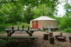 Kushti Yurt at Forest Garden Shovelstrode