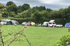 Electric Grass Pitches at Greenway Farm Campsite
