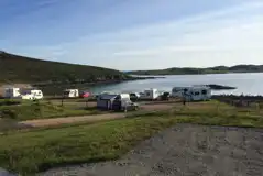 Non Electric Hardstanding Pitches at Port a Bhaigh Campsite