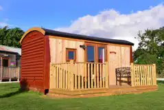 Converted Railway Wagons  at Yorkshire Wolds Glamping