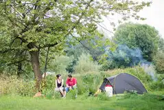 Riverside Pitches at Lee Valley Almost Wild Campsite