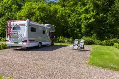 Large fully serviced touring and motorhome pitches