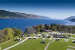Electric Grass Pitches at Loch Ness Shores Camping and Caravanning Club Site