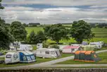 Electric Grass Pitches at Cheddar Camping and Caravanning Club Site