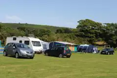 Unserviced Grass Pitches with Electric at Gwel y Mor Camping and Touring Park