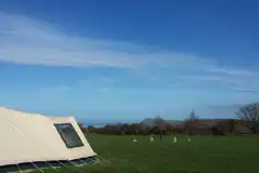 Bottom Field Grass Pitches at Glasfryn Escapes