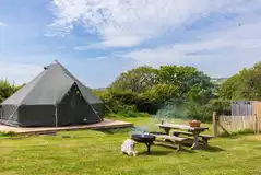 Church Doors bell tent exterior