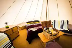 Bell tent (5m) interior