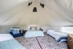 Church Doors bell tent interior
